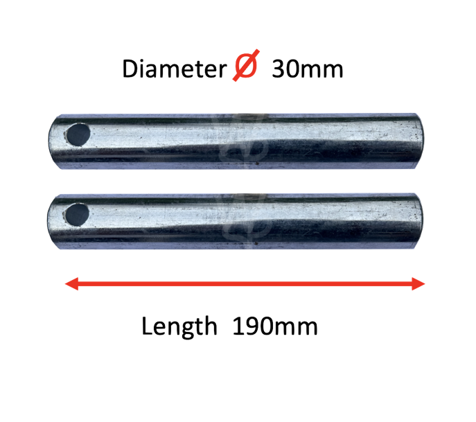 Excavator Bucket Pins 30mm No Head (1 set 2 Pins)