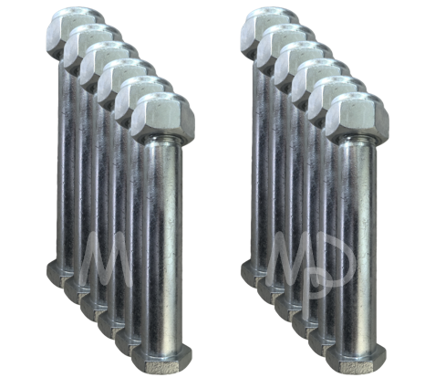 Mini Digger Hex Head Bucket Pins 25mm (Set of 2)