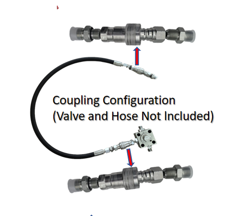 Mini Digger Hydraulic Quick Coupling Kit 3/8“ M18