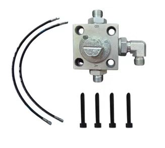 Hydraulic auxiliary connection block (3 way) Full Kit