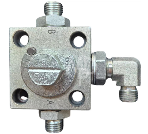 Hydraulic auxiliary connection block (3 way)