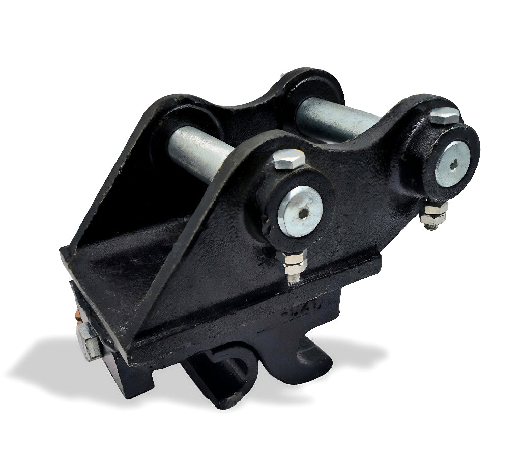 Mini Digger / Excavator Quick hitch mounted with 25mm Pins