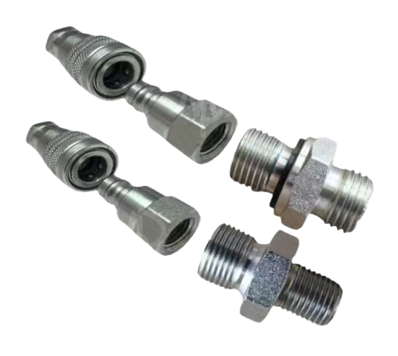 Mini Digger Hydraulic Quick Coupling Kit 1/4“ M14 – Mini Digger Parts ...