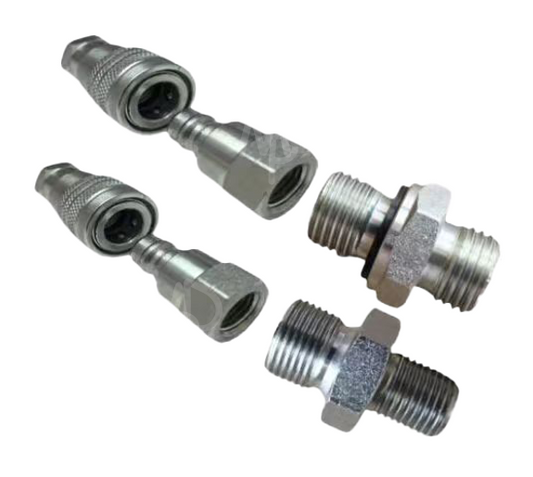 Mini Digger Hydraulic Quick Coupling Kit 1/4 “