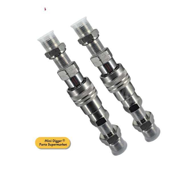 Mini Digger Hydraulic Quick Coupling Kit 1/4“ M14